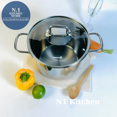 Nồi inox cao cấp Korkmaz Perla thân cao Thổ Nhĩ Kỳ - Bảo hành 4 năm - Hàng Chính Hãng