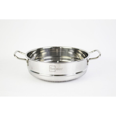 Xửng hấp inox 430 FiveStar Standard 2 quai không nắp ( 24cm / 26cm / 28cm / 30cm / 32cm ), tặng 1 vá canh