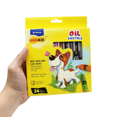 Hộp 24 Bút Sáp Dầu Lục Giác Hexagonal Oil Pastels - Colokit OP-C031