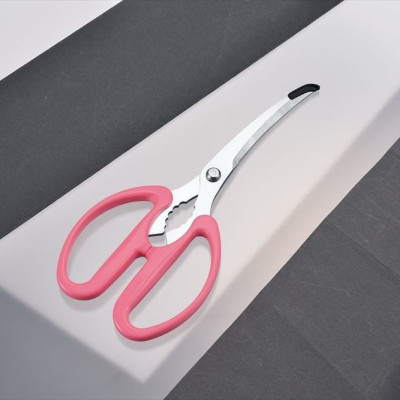 Kéo Nhà Bếp Shimomura Đầu Cong Lưỡi Thép Không Gỉ Sắc Bén