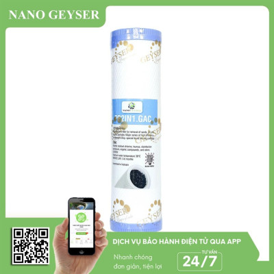 Bộ 3 lõi lọc nước 123 dùng cho các dòng máy UF, Lõi PP.2IN1.GAC, Cation, CBC - Hàng Chính Hãng