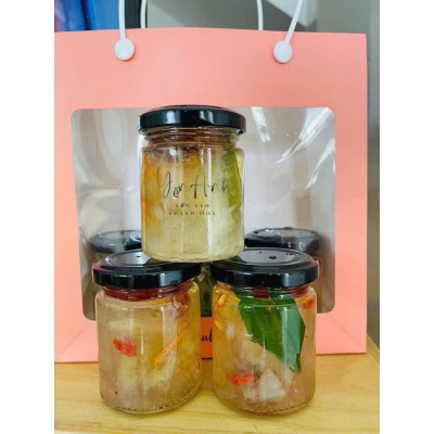 Bộ 5 Hũ Thủy Tinh Tròn Nắp Thiếc 70ML - Dùng Chưng Yến, Đựng Gia Vị, Làm Sữa Chua - HÀNG CHÍNH HÃNG MINIIN