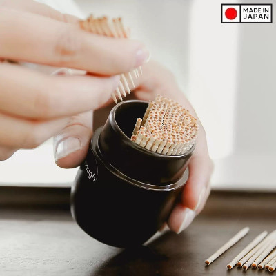 Hộp đựng tăm 80ml kiểu dáng nhỏ gọn tiện lợi khi sử dụng trong nhà bếp - nội địa Nhật Bản 