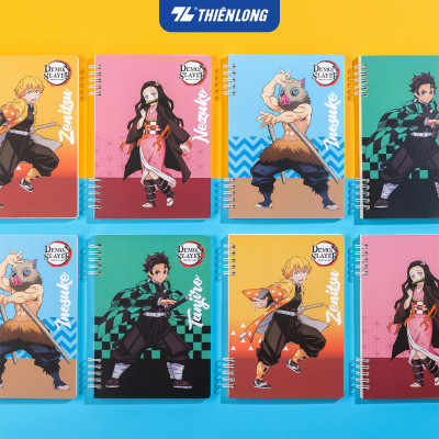 Sổ lò xo đường kẻ ngang A5 nhân vật Demon Slayer Thiên Long MB-023/DS