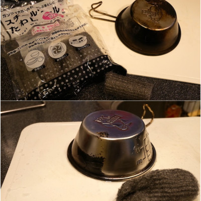 Set 12 cuộn cọ rửa xoong nồi bằng thép mịn Echo Metal hàng nội địa Nhật Bản