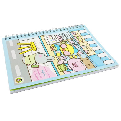 Sổ Tay Lò Xo A5 Kẻ Ô Vuông 100 Trang 100gsm - Cô Tiên Xanh - Cửa Hàng Slime