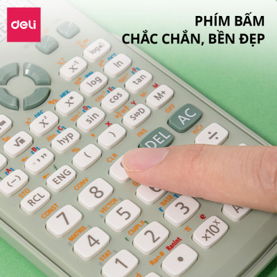 Máy Tính Học Sinh Chuyên Dụng Deli Mới Nhất 417 Chức Năng Dành Cho Học Sinh Cấp 2 3 Thi THPT Quốc Gia Sinh Viên