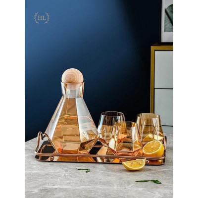 CỐC THỦY TINH LỤC GIÁC | 6 LY TT CHỊU NHIỆT BOROSILICATE CAO CẤP | CỐC LỤC NĂNG TRONG SUỐT