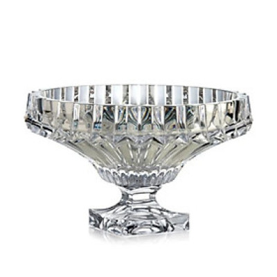 Chân bồng pha lê Rogaska Crown Jewel 30cm màu trắng Hàng chính hãng