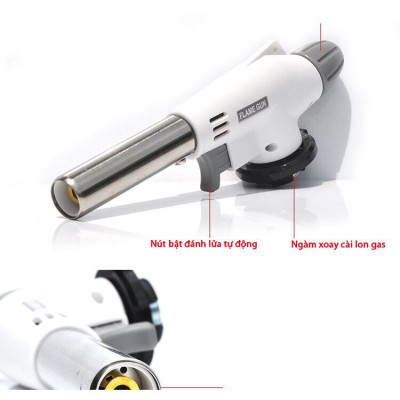 Khò Gas Futher Gf - 192120 Sử Dụng Bình Gas Mini Dễ Dàng Sử Dụng, Tiện Lợi Cho Gia Đình, Nhà Hàng, Quán Ăn, Tiệc Tùng (Có thể điều chỉnh được nhiệt độ cũng như ngọn lửa nơi đầu khò)