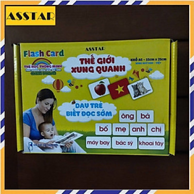 Thẻ Học Thông Minh Cho Bé, Bộ 100 Thẻ Flashcard Về Thế Giới Xung Quanh Với 14 Chủ Đề