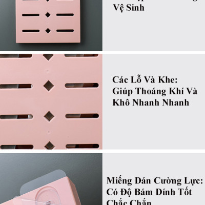 Kệ Để Dao Kéo Treo Đồ Nhà Bếp Dán Tường KUNBE DECOR Nhà Bếp Tiết Kiệm Không Gian