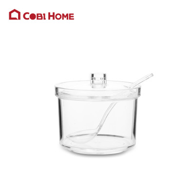 hũ đựng gia vị, lọ đựng gia vị bằng nhựa màu trắng trong cao cấp 376042/376043/376044. Nhâp khẩu phân phối chính hãng cobi home.