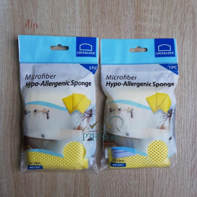 Miếng rửa chén Lock&Lock Microfiber chùi rửa đa năng WEL028 WEL029