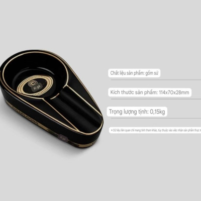 Gạt tàn N1 cigar ashtray Luxury chất liệu sứ phong cách bắc âu cao cấp
