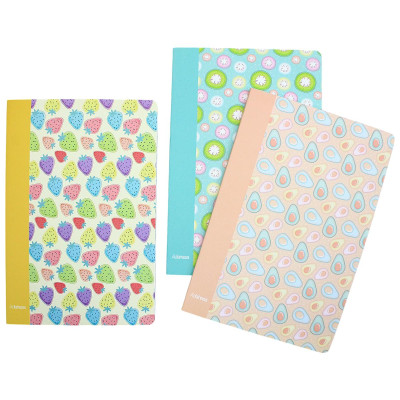 Tập Sinh Viên Pastel Fruits - Kẻ Ô - 200 Trang 70gsm - The Sun 03 (Mẫu Bìa Giao Ngẫu Nhiên)