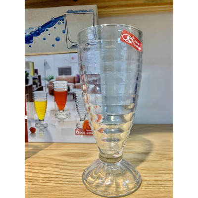 Bộ 6 cốc ly thủy tinh sinh tố đẹp - cao cấp - dày dặn Deliglass