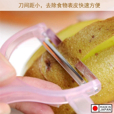 Dụng cụ gọt vỏ trái cây lưỡi bằng thép sắc bén Echo Rappy Peeler - Hàng nội địa Nhật Bản | Made in Japan