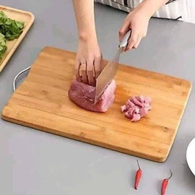 Thớt trúc kháng khuẩn siêu dày có móc treo - Thớt gỗ