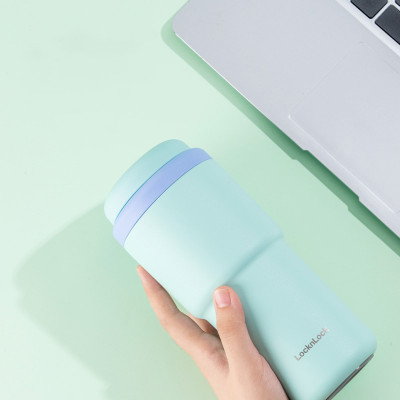 Ly giữ nhiệt LocknLock 480ml Daily Macaron Tumbler màu xanh LHC3292GRN, Hàng chính hãng thép không gỉ 316L - JoyMall