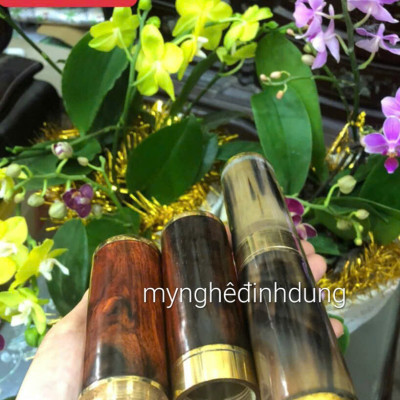 Ống đựng sì gà bằng gỗ trắc đỏ đen phong cánh lịch sự đẳng cấp