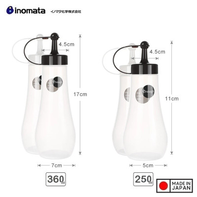 Chai đựng gia vị, nước sốt Inomata Enough (250ml/360ml) - Hàng nội địa Nhật Bản |#nhập khẩu chính hãng| |#Made in Japan|