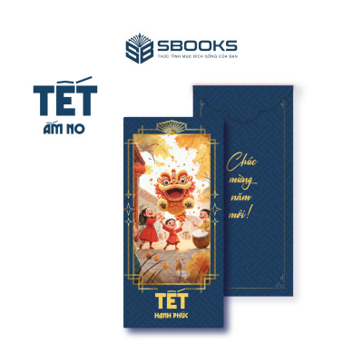 Combo 5 Cái Bao Lì Xì Thiết Kế Họa Tiết Hình Lân 2025 Giấy Cứng C150 Siêu Dày Dặn - SBOOKS