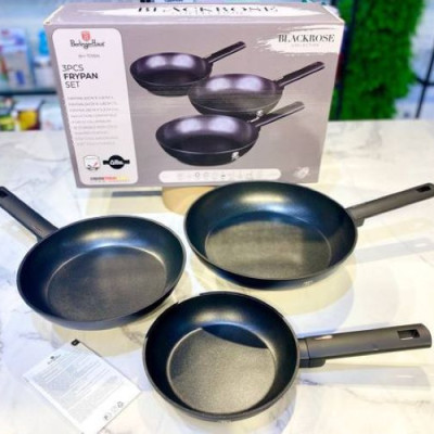 Bộ 3 chảo BERLINGER HAUS BH/7095N Set 20 - 24 - 28cm Hàng chính hãng