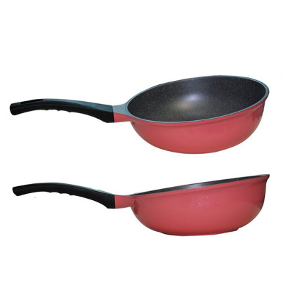 Tặng cặp nhấc nồi- Combo 2 món cao cấp Hàn Quốc, nồi chống dính vân đá Kimscook size 20 cm và Chảo đúc chống dính vân đá Ecoramic sâu lòng 26 cm, dùng được tất cả các bếp( trừ bếp từ)