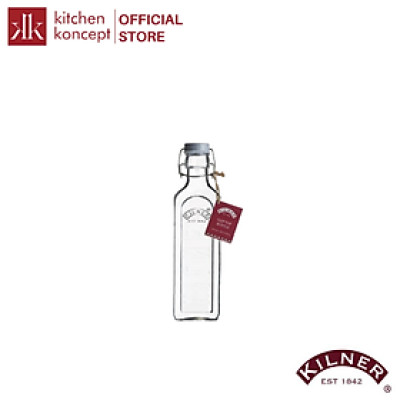 Kilner - Chai thủy tinh nút xám - 0.3L/0.6L/1L