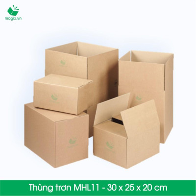 MHL11 - 30 x 25 x 20 cm - 10 Thùng hộp carton trơn