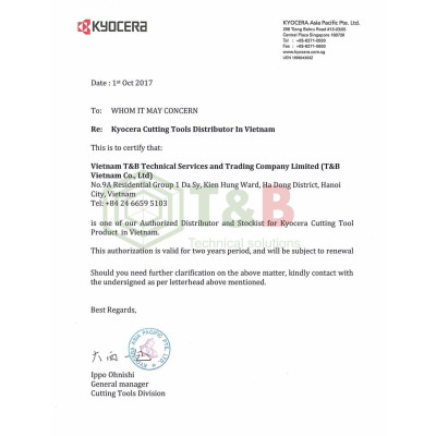 Mảnh dao cắt đứt KGD Kyocera Model GDM2020N-003PF PR1225