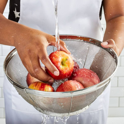 Rổ tròn đáy sâu inox Echo Metal - Hàng nội địa Nhật Bản