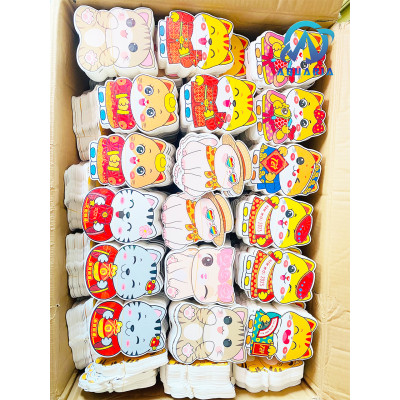 Combo 5 Bao Lì Xì Chibi Mèo 36 Sắc Thái 4D Phản Quang Cầu May Mắn Quý Mão 2023 Quà Tặng Đáng Yêu (Được Chọn Mẫu)