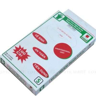 Găng tay xốp 100 cái/hộp THP Tuyền Hưng  Phú - Hàng chĩnh hãng