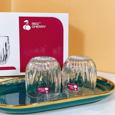 Bộ Cốc Thủy Tinh Thương hiệu GOSU Model XM21B Màu Trắng Cao Cấp Sáng Đẹp Sang Trọng