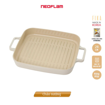 [Hàng chính hãng] Combo Chảo nướng 28 và bếp từ Neoflam Fika. Made in Korea. Hàng có sẵn, giao ngay