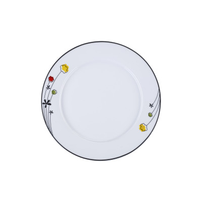 Bộ đồ ăn 8 thứ hoa A04 cao cấp sứ Long Phương họa tiết hoa Cẩm Vi