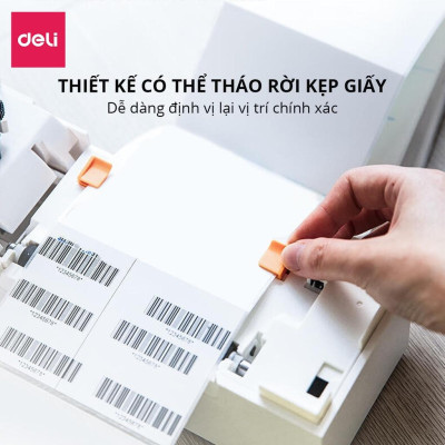 Máy In Nhiệt Deli In Đơn Hàng, Hóa Đơn, Tem Mã Vạch, Logo Tự Dán - Kết Nối USB, Tốc Độ In 1 Đơn/s  - DL-760D