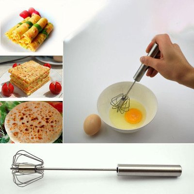 Dụng Cụ Đánh Trứng Cầm Tay Dạng Ấn Trục Xoay Tự Động - Chất Liệu Thép Không Gỉ 304 Cao Cấp - Chính Hãng MINIIN