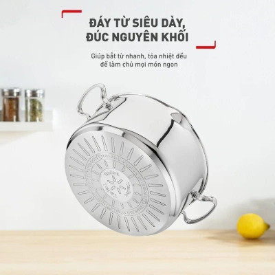 Nồi luộc gà Tefal Duetto Plus 28cm - 10.4L Hàng chính hãng
