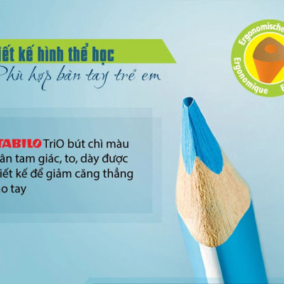 Bút chì màu STABILO Trio CL203 - Tím than (385)
