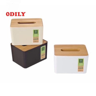 HỘP ĐỰNG GIẤY ĂN ĐỂ BÀN LUXURY - HỘP ĐỰNG GIẤY ĂN NẮP ĐẬY GỖ TRE CAO CẤP - MANY SIZES & CLOR