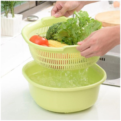 Bộ 01 chậu & 01 rổ Oval Sanada Seiki 5.3L - Hàng nội địa Nhật Bản | Made in Japan