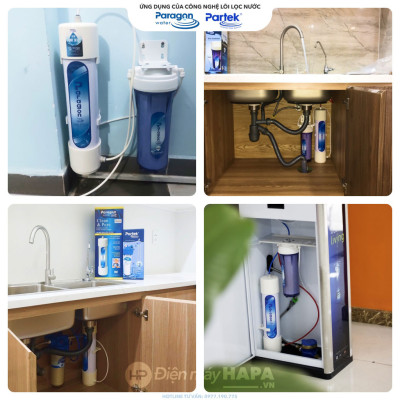Lõi Lọc PARTEK PP-CATION Cao Cấp 2in1 PCA102 Lõi 10 inch 2-Trong-1 Lọc Cặn Bẩn Và Làm Mềm Nước PARAGON - Hàng Chính Hãng