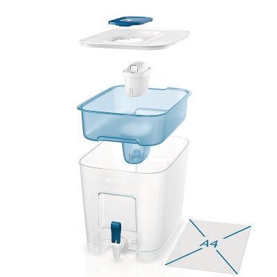 Bình Lọc Nước BRITA Flow Basic Blue - 8.2L (Kèm Maxtra Pro) - Hàng Chính Hãng