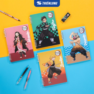 Sổ lò xo đường kẻ ngang A5 nhân vật Demon Slayer Thiên Long MB-023/DS