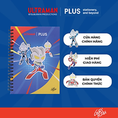 Sổ tay lò xo Ultraman B6 – 160 trang giấy chất lượng cao, chống lóa
