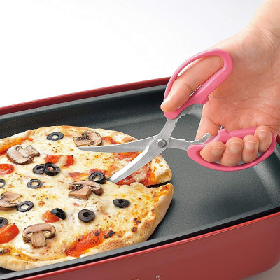 Kéo Nhà Bếp Shimomura Đầu Cong Lưỡi Thép Không Gỉ Sắc Bén