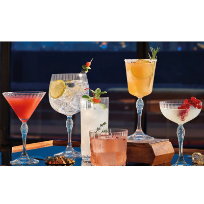 Bộ 6 ly rượu thủy tinh cao cấp America20s Martini 245ml  - Bormioli Rocco - Italy 